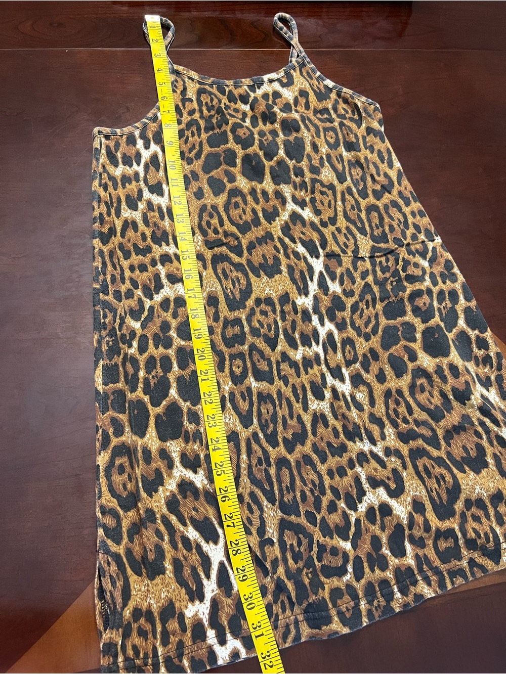 Leopard Print Slip Coverup - Brown & Black